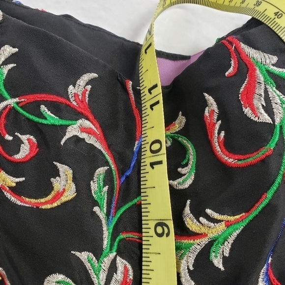 VTG CJ Laing Silk Embroidered Party Dress Pants EU - Picture 12 of 15